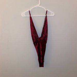 Velvet bodysuit